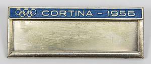 Olympic Games Cortina 1956 Rare badge - Bild 2