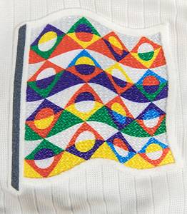 2025 match worn football shirt Germany Musiala - Original match-worn/issued Germany shirt with the number 10. Worn by Jamal Musiala in the UEFA Nations League semi-final between Italy and Germany (1:2) on March 20, 2025 in Milan. This special shirt commemorates 125 years of the German Football Association. Status: AAB. This shirt was only worn in the two matches against Italy (March 20 and 23, 2025)! (probably caused by strong pulling on the shirt by an Italian player).---Short-sleeved jersey; size M; DFB special patch "125 German Football Association" (embroidered and sewn), embroidered adidas logo; rubberized player name and number (front and back); embroidered German flag in the collar; jersey with UEFA Nations League patch and UEFA Foundation for Children "10 Years" patch; adidas Aeroready. And sewn-on white adidas shield with embroidered adidas logo, DFB logo, and "Founded 28.01.1900" lettering. Jersey comes from a DFB employee.--The German Football Association is celebrating ist 125th anniversary this year and has launched a special jersey for the occasion: the DFB Anniversary Jersey 125 Years. This jersey combines the legacy of all previous Germany jerseys and is a tribute to the long history of German football. The DFB Anniversary Jersey 125 Years is characterized by a classic and understated design. The main color is cream white, combined with a black collar and black cuffs. The historical elements are particularly striking. The jersey features the Adidas Trefoil logo, reminiscent of earlier designs. The first DFB logo from 1900 has also been incorporated in a special 125th anniversary version. An embossed eagle is incorporated behind the classic crest as a symbol of German football tradition. The German flag is a subtle detail on the inside of the back collar. A museum piece! Condition: A- - Bild 10