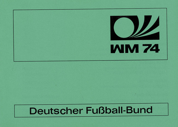 WM 74 - DFB-Teambroschüre  | Deutscher Fußball-Bund WM 74. Mit den Fotos aller Spieler und Trainer.