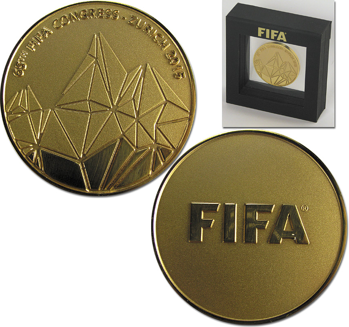 FIFA Congress 2015 Zürich. Participation medal