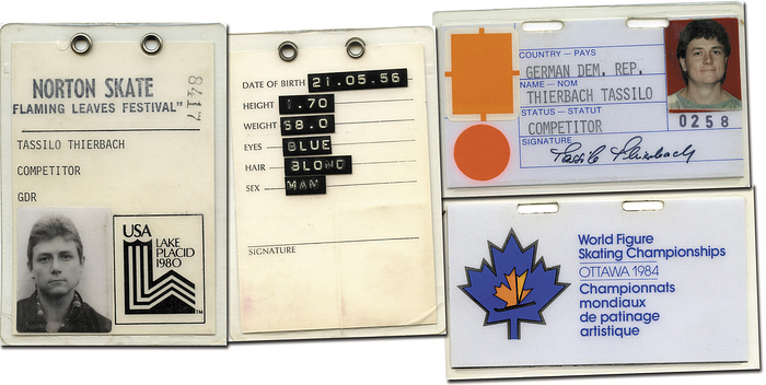 Olympic Games 1980. ID-Card figure skating