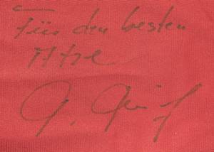 Original match worn Spielertrikot vom FC Bayern München mit der Rückennummer 17. Getragen von Thorsten Fink in einem Spiel der Fußball Bundesliga in der Saison 2002/2003. Trikot mit original Autograph und Widmung von Thorsten Fink auf der Vorderseite. Status:ABB. - Bild 7