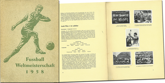 World Cup 1958: German Sticker Album from WS