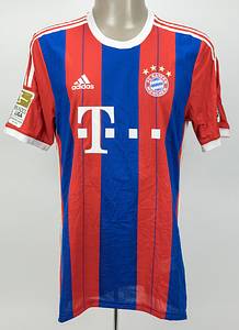 Original match worn Spielertrikot vom FC Bayern München mit der Rückennummer 4. Getragen von Dante am 25.04.2015 im Spiel der Fußball Bundesliga gegen Hertha BSC Berlin. Bayern - Hertha 1:0. Dante ist 13-facher Nationalspieler von Brasilien. Status:AAB. - Bild 2