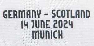 Original match worn / issued Spielertrikot von Deutschland mit der Rückennummer 7. Getragen von Kai Havertz am 14.06.2024 im Gruppenspiel der Fußball Europameisterschaft gegen Schottland. Deutschland - Schottland 5:1. Status:AAB. - Bild 4