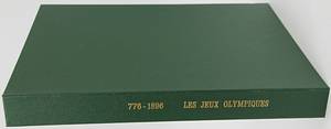 Olympic Games 1896 Official Report Part 1+ 2 - LES JEUX OLYMPIQUES 776 av. J.-C. -. 1896 - DEUXIÈME PARTIE - LES JEUX OLYMPIQUES DE 1896 (Official Report). A modern handmade slipcase for this copy!  220 pages (100 + 110 pages), 26x32 cm, leather, numerous photos, Beck, Athens 1896. --French-Greek original edition of the Official Report of the first Olympic Games in 1896. Volume II: The Olympic Games in 1896. Comprehensive documentation of the first modern Olympic Games with numerous historical photos and some color illustrations. Complete documentation of the 1896 Olympic Games. Volume 1 describes only the ancient, pre-Christian Olympic Games. -- Overall, a good copy of this first Official Report!!! Condition: C - Bild 2