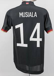 Original match worn / issued Spielertrikot von Deutschland mit der Rückennummer 14. Getragen von Jamal Musiala am 29.06.2021 im Achtelfinale der Fußball Europameisterschaft gegen England. England - Deutschland 2:0. Status:AAB. - Bild 3