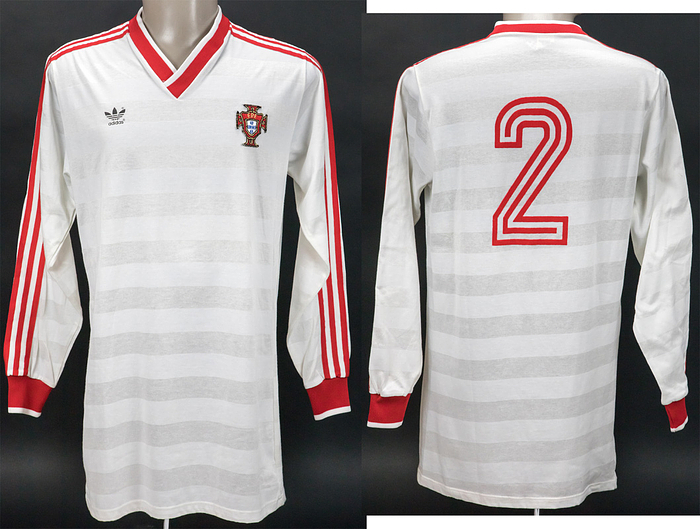 World Cup 1986 match worn football shirt Portugal