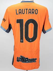 Original match worn / issued Spielertrikot von Inter Mailand  mit der Rückennummer 10. Getragen von Lautaro Martinez am 08.04.2024 im Spiel der Serie A gegen Udinese Calcio. Udinese - Inter 1:2. Seltenes Auswärtstrikot.Status:AAC. - Bild 3