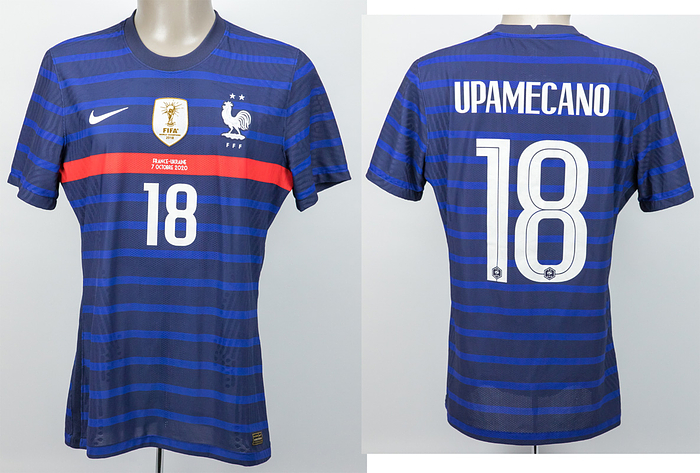 match worn football shirt France 2020