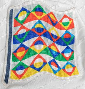 match worn football shirt Germany 2022/2023 - Original match-worn / issued Germany shirt with the number 10. Worn by Serge Gnabry on September 23, 2022, in the Nations League group match against Hungary. Germany - Hungary 0:1. Status: AAB --Short-sleeved jersey; size 48; DFB logo, 4 World Cup stars, and adidas logo rubberized; player name and number (front and back) rubberized; 'Deutschland' lettering on the back of the collar and 'Die Mannschaft' lettering on the inside of the collar rubberized; jersey has signs of wear (stains); with Nations League logo patch and UEFA Foundation for Children patch; adidas Heat.Rdy. Jersey comes from a DFB employee Condition: A- - Bild 5