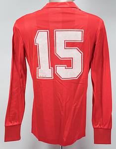 Original match worn / issued Spielertrikot von Spanien mit der Rückennummer 15. Getragen von Roberto Fernandez Bonillo in einem Qualifikationsspiel zur Fußball Weltmeisterschaft 1986. Status:ABC. - Bild 3