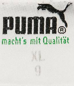 match worn football shirt Eintr. Frankfurt 1990 - Original match-worn Eintracht Frankfurt shirt with the number 5. Worn by Manfred Binz in a Bundesliga match during the 1990/1991 season. Binz was the runner-up at the 1992 European Championship. Status: ABC --Away short-sleeved jersey; size XL, woven club logo, Puma logos, and 'Hoechst' advertising print; flocked back number; woven 'Eintracht Frankfurt' lettering; jersey shows signs of wear (back number with scuff marks); Puma. The consignor received this jersey from Manfred Binz. Condition: A- - Bild 8