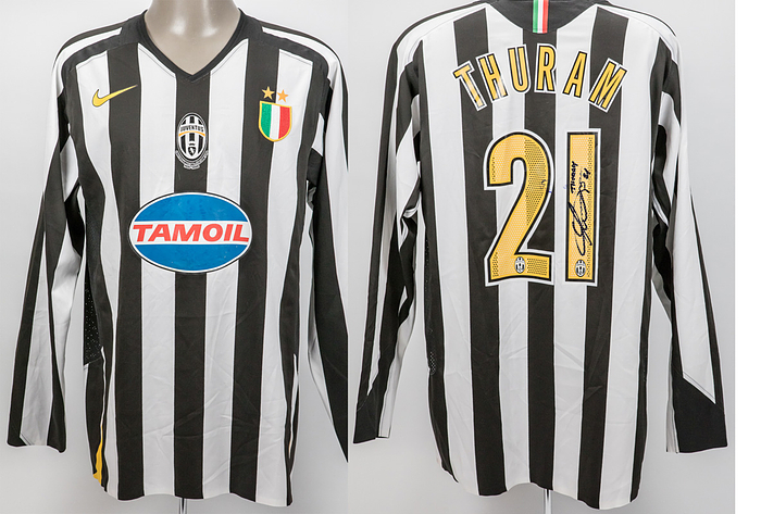 match worn football shirt Juventus Turin 2006