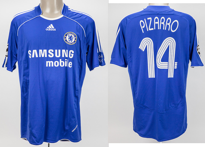 match worn football shirt Chelsea London 2007/08