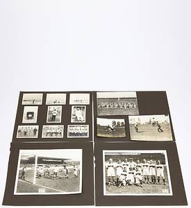 Fotosammlung mit 43 S/W-Fotos von dem deutschen Nationalspieler Wiggerl Hofmann (FC Bayern München) von der Teilnahme des DFB an den Olympischen Spielen 1928 und von den Vorbreitungen der deutschen Natoinalmannschaft auf dieses Turnier. 18 S/W-Pressefotos 24x18 cm bis 12x9 cm und 25 Privatfotos der Spieler aus Holland von der Freizeitgestaltung der Nationalspieler abseits der Olympischen Spiele Amsterdam 1928, je 8,5x6 cm. - Bild 2