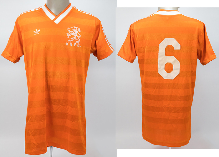 match worn football shirt Netherlands 1986