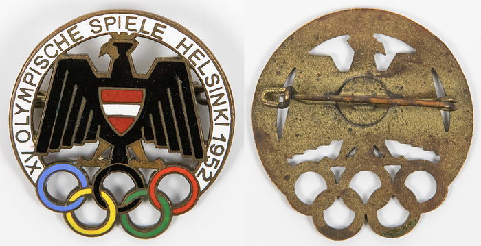 Olympic Games Heslinki 1952 Teampin Austria