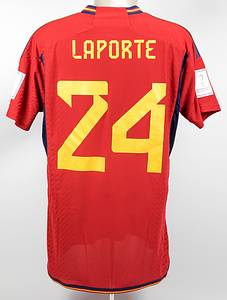 World Cup 2022 match worn football shirt Spain - Bild 3