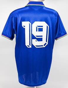 Original match worn Spielertrikot von Italien mit der Rückennummer 19. Getragen von Ruggiero Rizzitelli in einem Spiel der Fußball Europameisterschaft 1988 in Deutschland. Status:ABA. - Bild 3