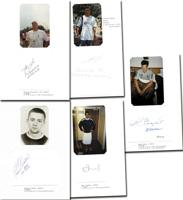 Olympic Games 1996 Autograph swimming RUS