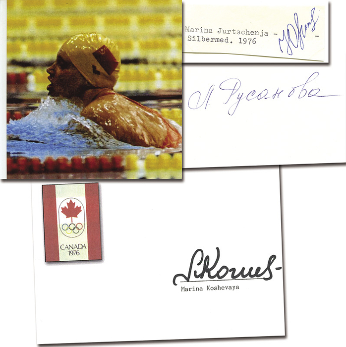 Olympic Games 1976 Autograph swimming USSR