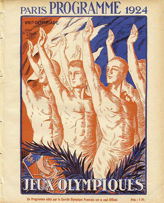 Programm OSS1924  | VIIIe Olympiade Paris 1924. Offizielles Programm Schießen (Freies Gewehr Team + Einzel, Kleinkaliber, Schnellfeuerpstole) 23. - 28.6.