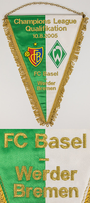Match pennant CL 2005. FC Basel - Werder Bremen