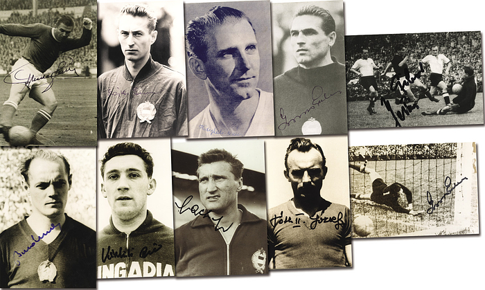 Sorry, no english description is available. ... Autographs World Cup Stars 1954. Hungary -  Condition: A.....