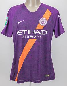 Original match worn / issued Spielertrikot von Manchester City mit der Rückennummer 33. Getragen von Gabriel Jesus am 23.01.2019 im Halbfinale des Carabao Cups (League Cup) gegen Burton Albion FC.  Burton - Man City 0:1. Status:AAC. - Bild 2