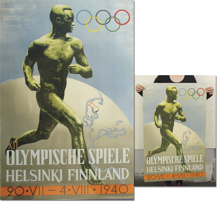 Olympic games Heslinki 1940 Official Poster