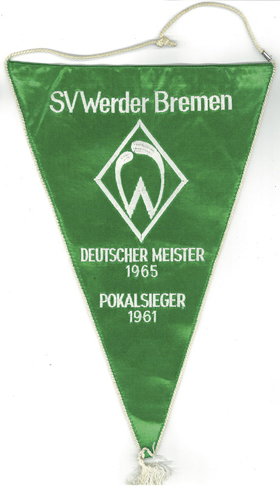 German Football pennant. SV Werder Bremen 1973