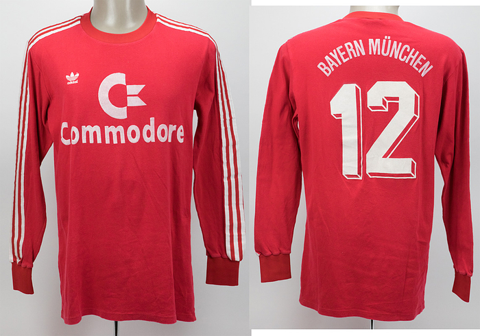 match worn football shirt Bayern Munich 1988/1989