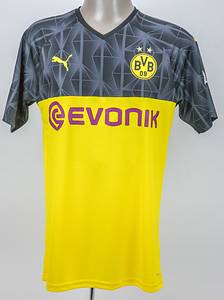 Dortmund, Borussia - Trikot 2020  | Original match worn Spielertrikot von Borussia Dortmund mit der Rückennummer 17. Getragen von Erling Haaland am 04.02.2020 im DFB Pokalspiel Viertelfinale gegen den SV Werder Bremen. Das war Haalands erster Einsatz im DFB-Pokal, er schoß zudem noch ein Tor!  Status:AAB. - Bild 2