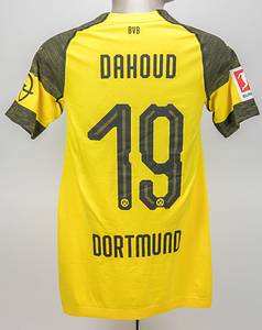 Original match worn / issued Spielertrikot von Borussia Dortmund mit der Rückennummer 19. Getragen von Mahmoud Dahoud am 06.04.2019 im Spiel der Fußball Bundesliga gegen den FC Bayern München; Bayern -  Dortmund 5:0. Status.AAC. - Bild 3