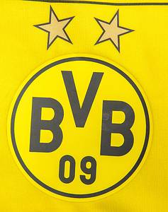 Original match worn Spielertrikot von Borussia Dortmund mit der Rückennummer 17. Getragen von Pierre-Emerick Aubameyang in der Fußball-Bundesliga-Saison 2015/2016. Mit Original Autograph von Aubameyang und einigen anderen Spielern auf der Vorderseite. Status:ABC. - Bild 7