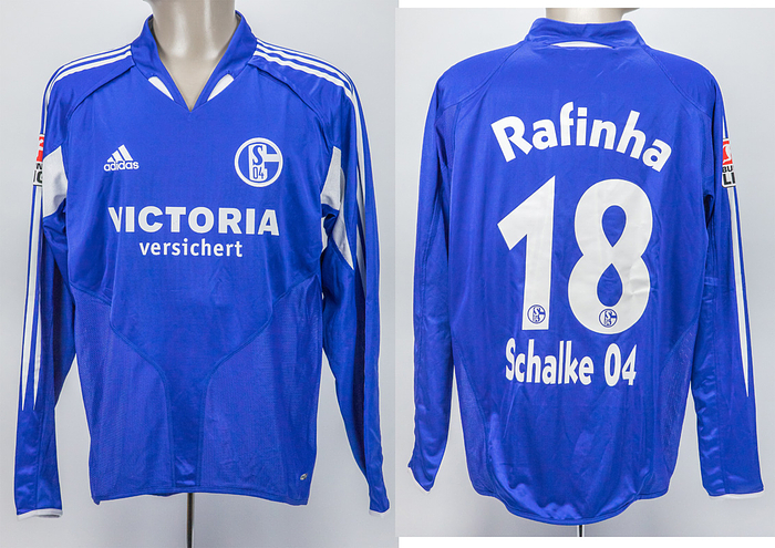match worn football shirt Schalke 04 2005/2006
