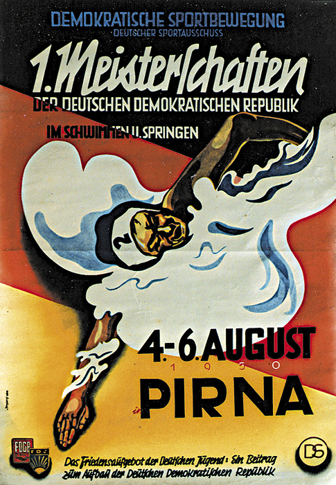 Poster GDR Championsships 1950 85x59 cm