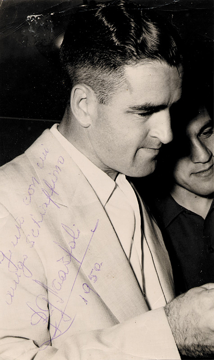 World Cup 1950. pressfoto with Autograph Maspoli