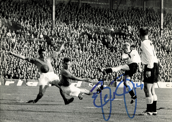 Autograph Football. Helmut Haller