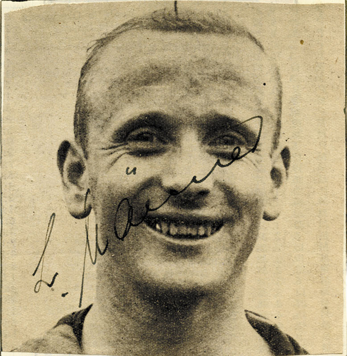 Autograph Football Germany. Ludwig Maenner