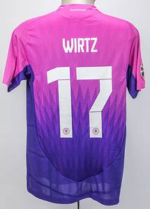 Original match-issued Germany shirt with number 17. Assisted by Florian Wirtz in a European Football Championship group match against Hungary on June 19, 2024. Germany won 2-0 in Hungary. Status: AAC --Short-sleeved jersey; size M; rubberized DFB logo, 4 World Cup stars and adidas logo; rubberized match details, player name and back number (front and back); rubberized 'Deutschland' lettering on the back of the collar; jersey with UEFA Euro 2024 Trophy patch and UEFA Foundation for children patch; adidas Heat.Rdy. Condition: A - Bild 3