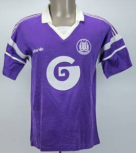 Original match worn Spielertrikot vom RSC Anderlecht  mit der Rückennummer 2. Getragen von Adri van Tiggelen in einem Europa League Spiel zwischen 1987 und 1990 für den RSC Anderlecht. Mit original COA von Classic Football Shirts. Status:AAA. - Bild 2