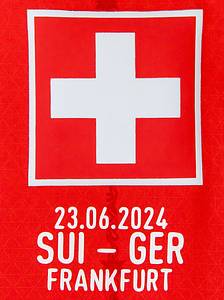 Original match worn Spielertrikot von der Schweiz mit der Rückennummer 2. Vorbereitet für Leonidas Sterigiou am 23.06.2024 im Gruppenspiel der Fußball Europameisterschaft gegen Deutschland. Schweiz - Deutschland 1:1. Status:AAB. - Bild 4