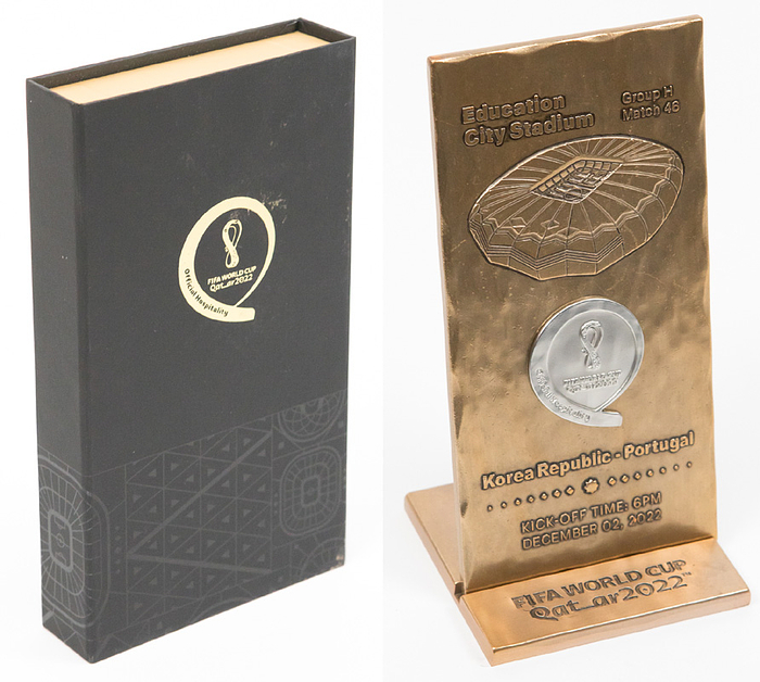 World Cup 2022 Offcial Match Plaque Portugal v Ko