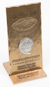 World Cup 2022 Offcial Match Plaque Portugal v Ko - Bild 3