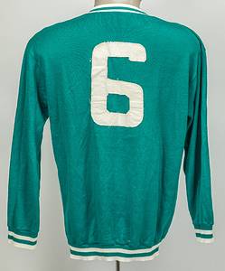 Original match worn Spielertrikot von Irland mit der Rückennummer 6. Getragen in einem Länderspiel der Nationalmannschaft von Irland. Ca. 1960-1970. Status:ACA. - Bild 8