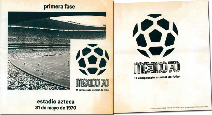 FIFA World Cup 1970. Final Programm Mexico