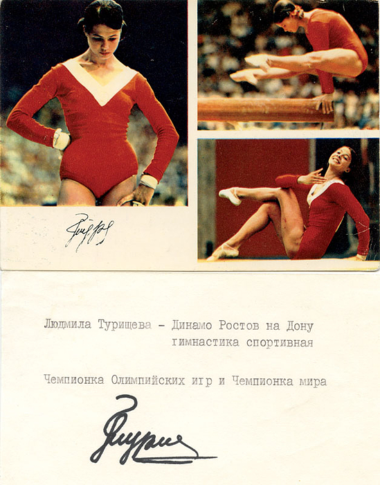 Autograph Olympia 1968+72 gymnastics.