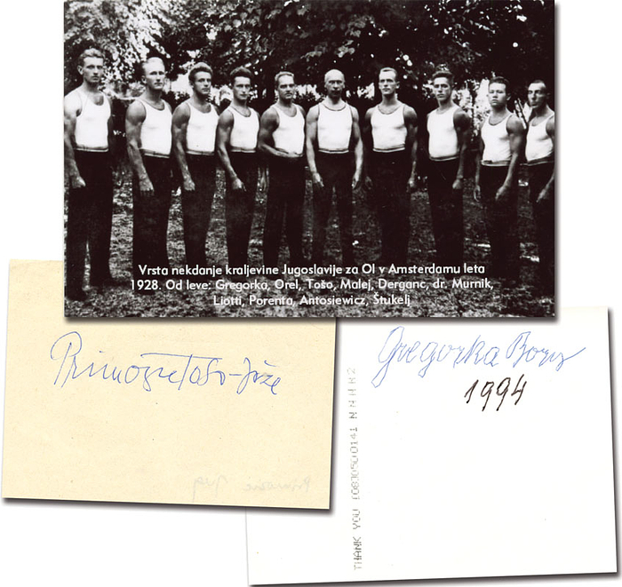 Olympic Games 1928 autograph gymnastics